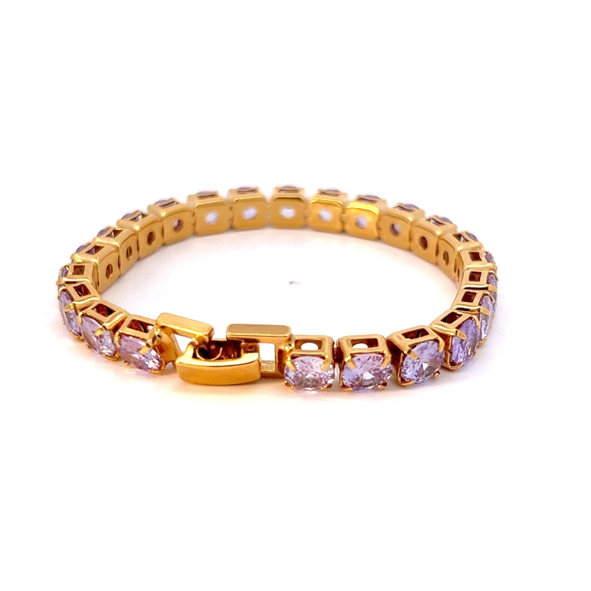 Pulsera Tenis Grande Lavanda - Piedra de Toque