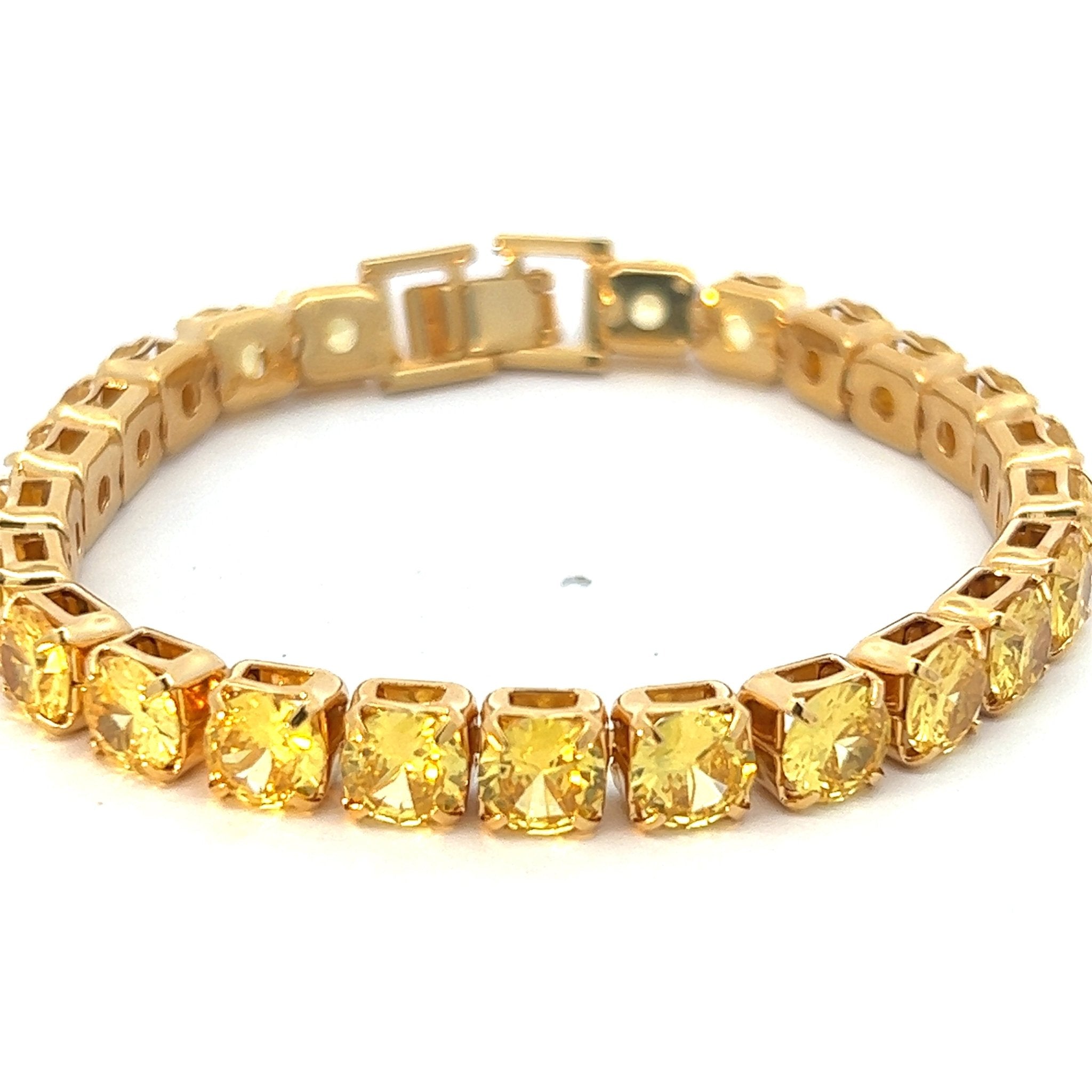 Pulsera Tenis Grande Topacio - Piedra de Toque