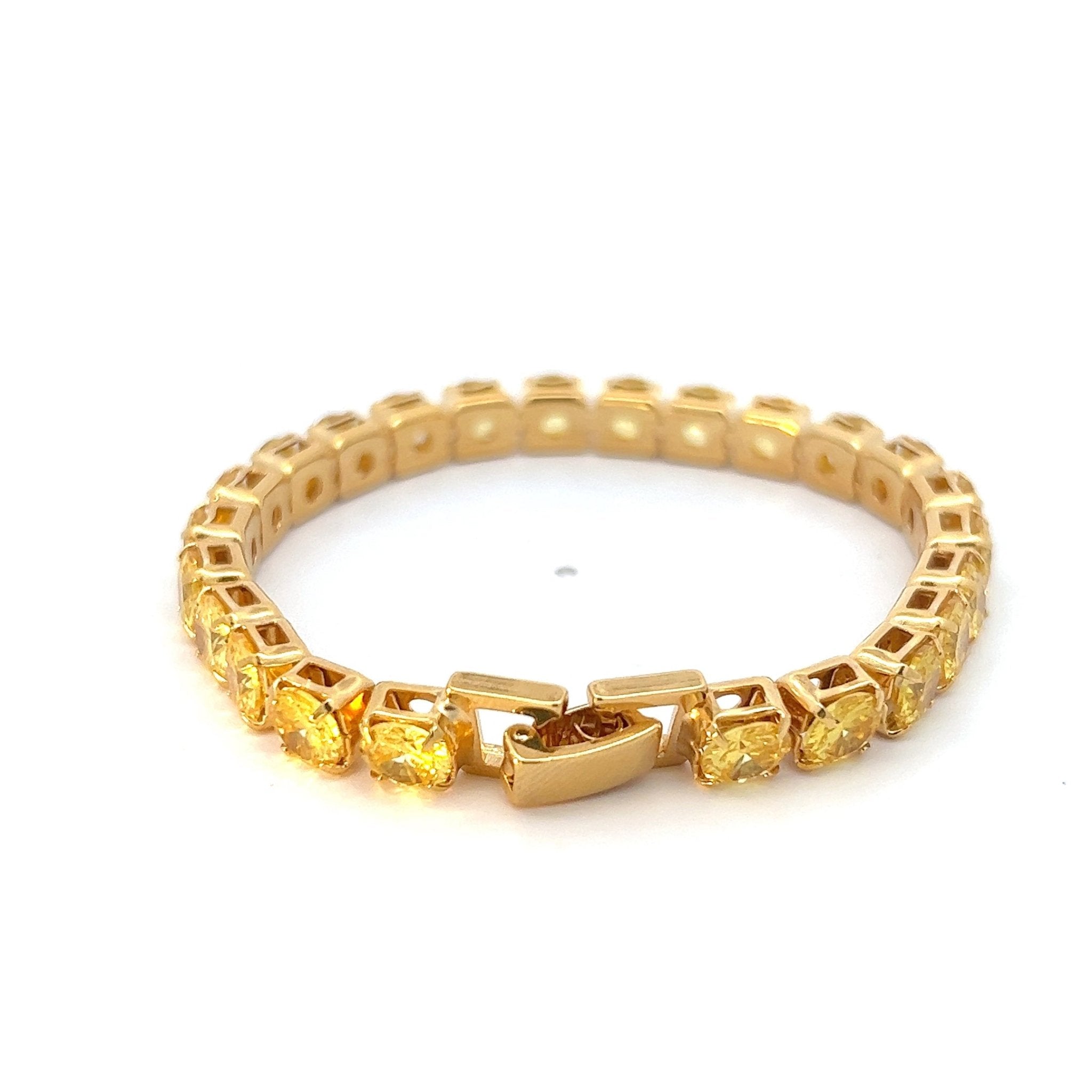 Pulsera Tenis Grande Topacio - Piedra de Toque