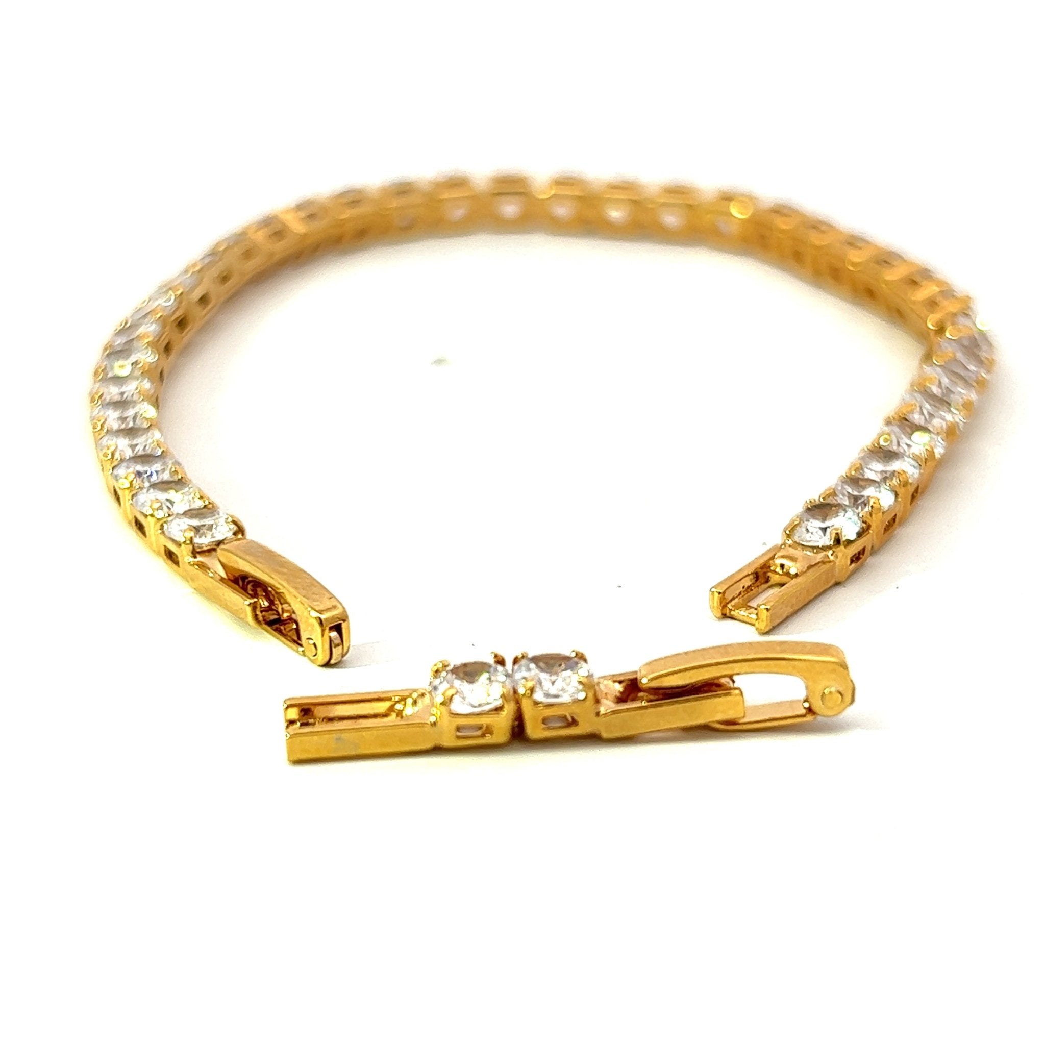 Pulsera Tenis Mediana Blanca - Piedra de Toque