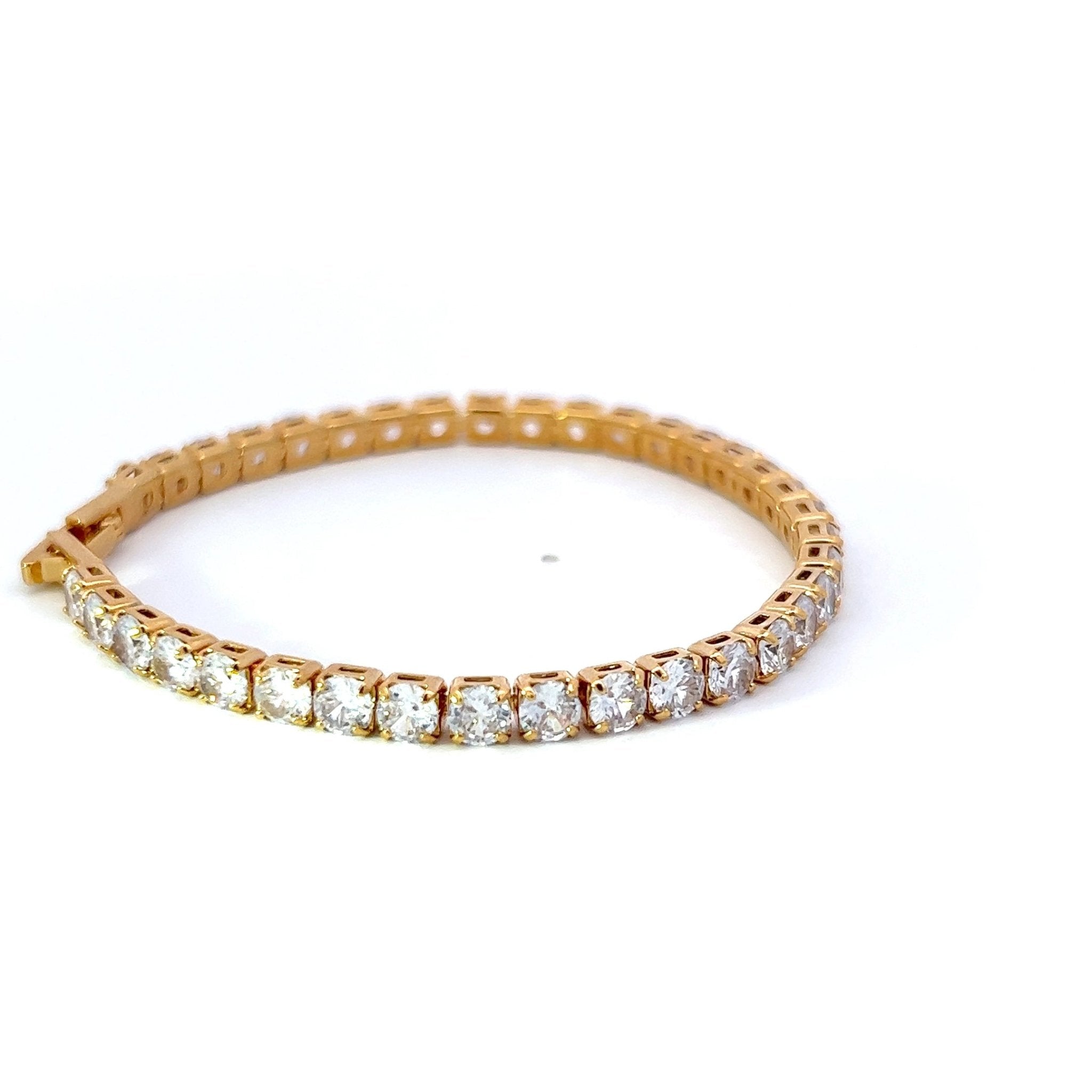 Pulsera Tenis Mediana Blanca - Piedra de Toque