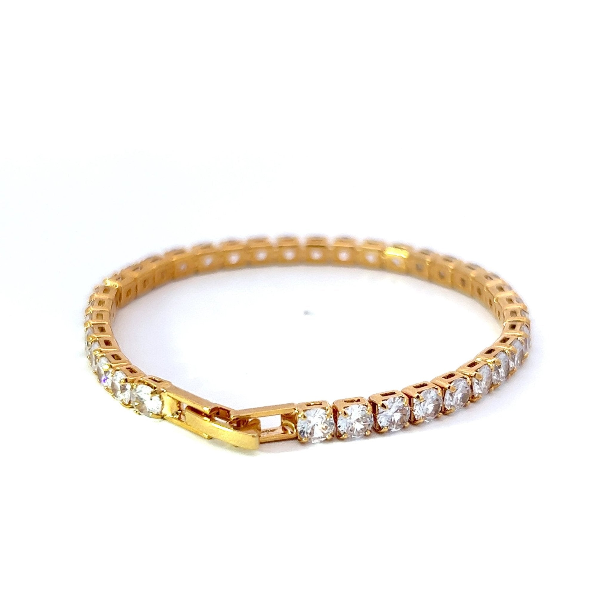 Pulsera Tenis Mediana Blanca - Piedra de Toque