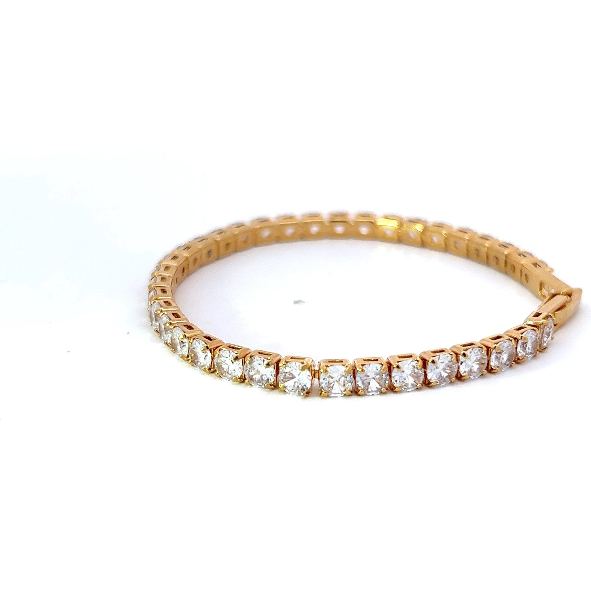 Pulsera Tenis Mediana Blanca - Piedra de Toque