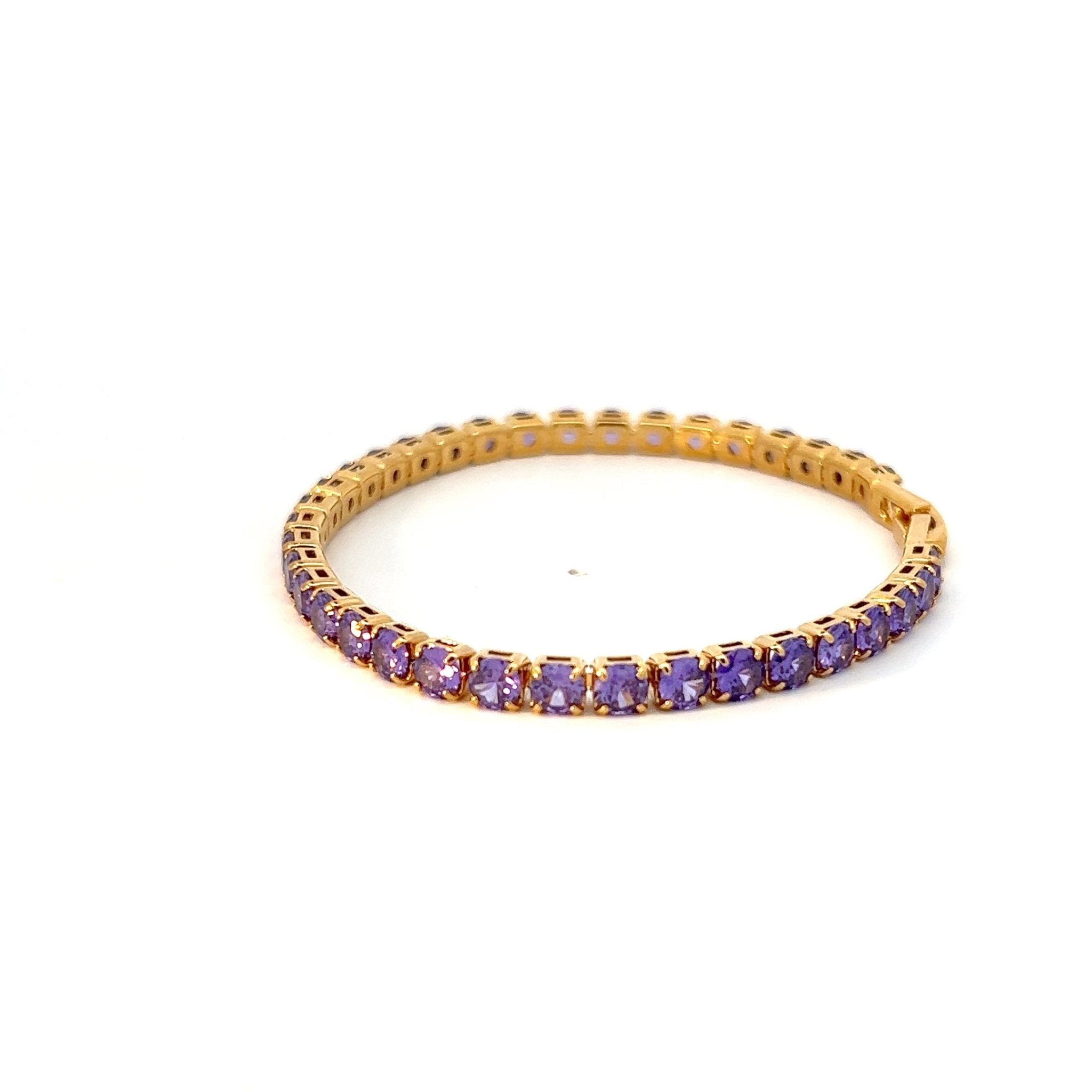Pulsera Tenis Mediana Morada - Piedra de Toque