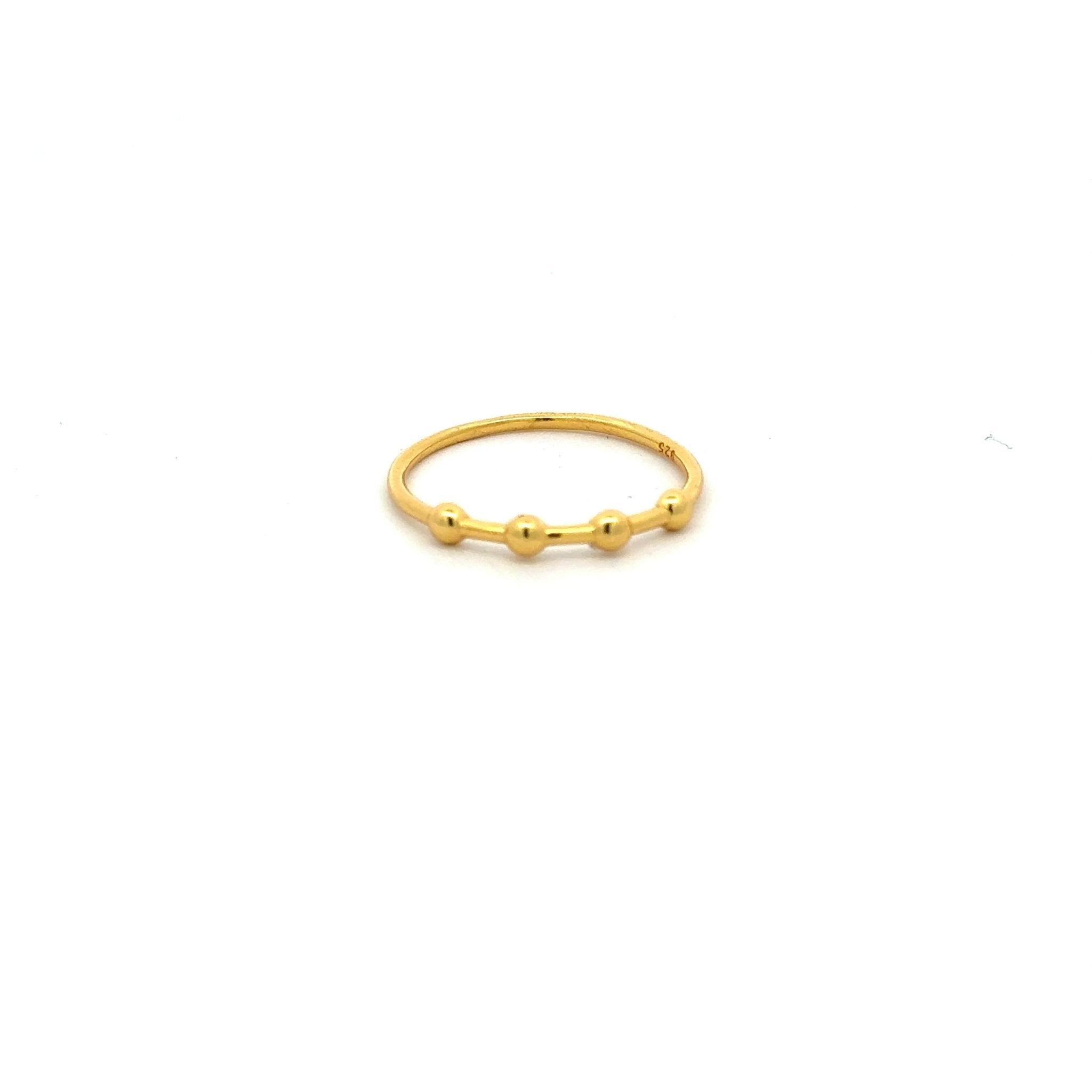 Sortija Bolitas Oro - Piedra de Toque