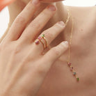 Anillo Triple Color Marquise - Piedra de Toque