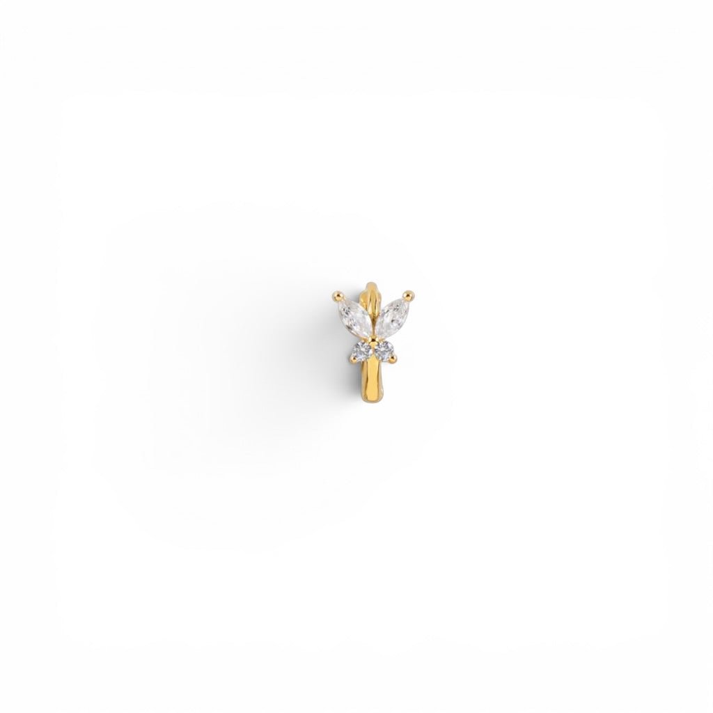 Aro Mariposa Oro - Piedra de Toque