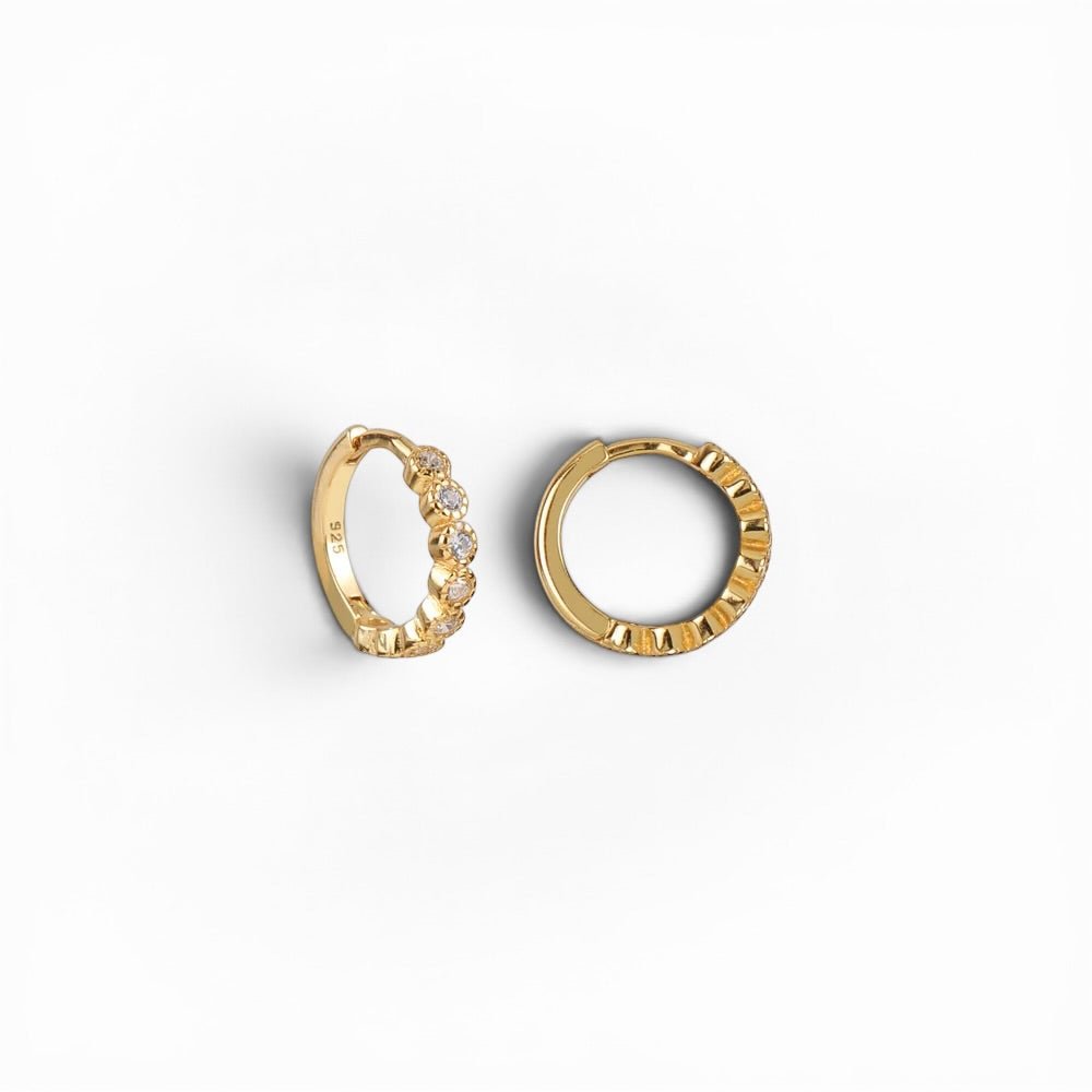 Aros Bezel con Circonitas - Piedra de Toque