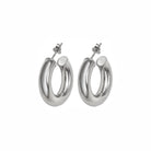 Aros Chunky Plata - Piedra de Toque