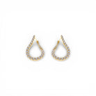 Aros Gota Pavé Oro - Piedra de Toque