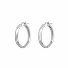 Aros Hexagonales Grandes Plata - Piedra de Toque
