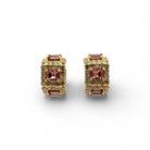 Aros Imperial Burdeos y Cristal - Piedra de Toque