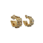 Aros Imperial Champagne y Cristal - Piedra de Toque