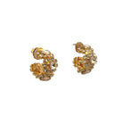 Aros Imperial Champagne y Cristal - Piedra de Toque