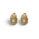 Aros Imperial Champagne y Cristal - Piedra de Toque