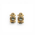 Aros Imperial Diamante Negro y Cristal - Piedra de Toque