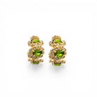 Aros Imperial Peridot y Cristal - Piedra de Toque