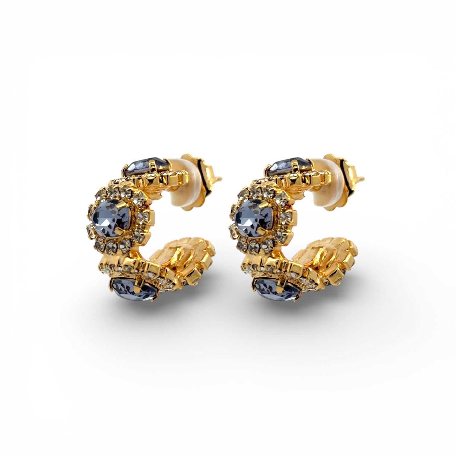 Aros Imperial Tanzanita y Cristal - Piedra de Toque