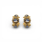 Aros Imperial Tanzanita y Cristal - Piedra de Toque