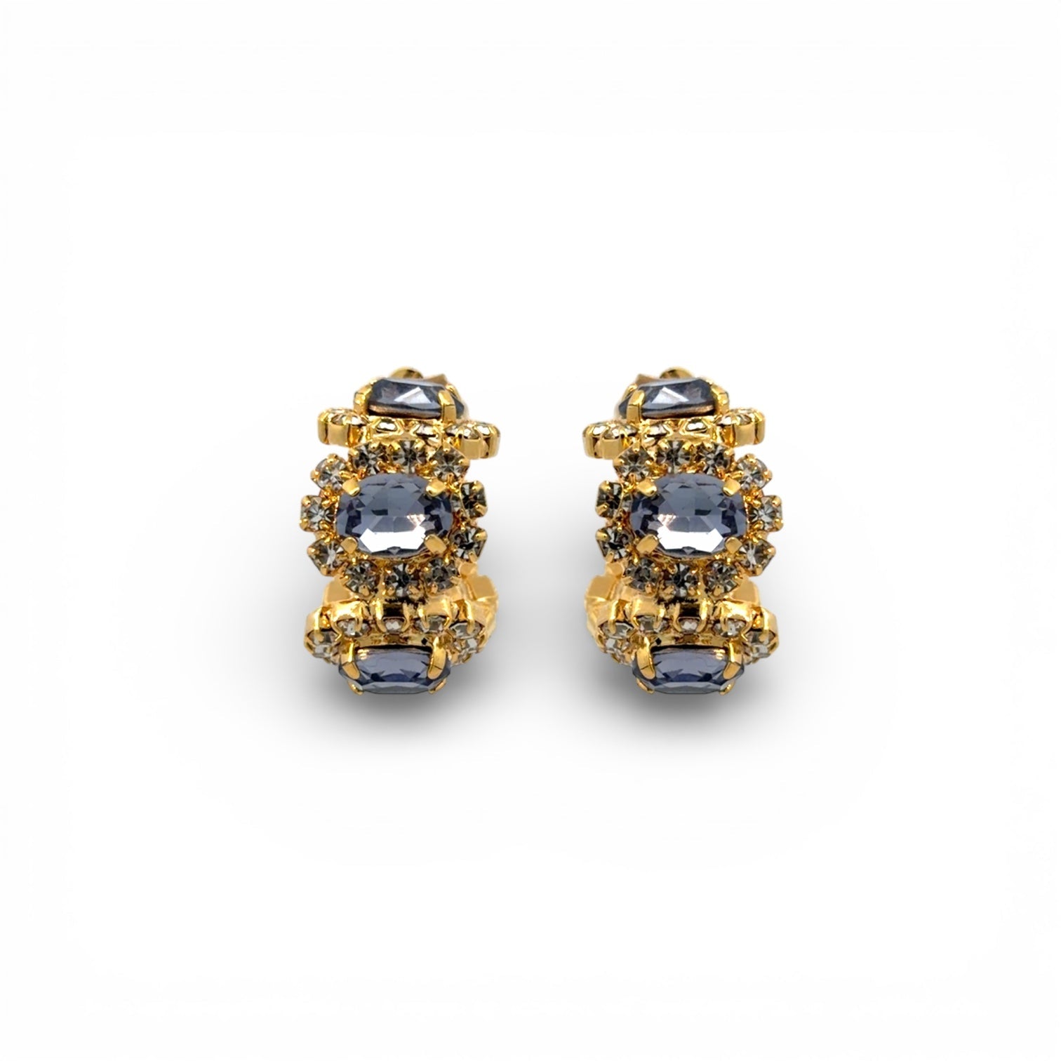 Aros Imperial Tanzanita y Cristal - Piedra de Toque