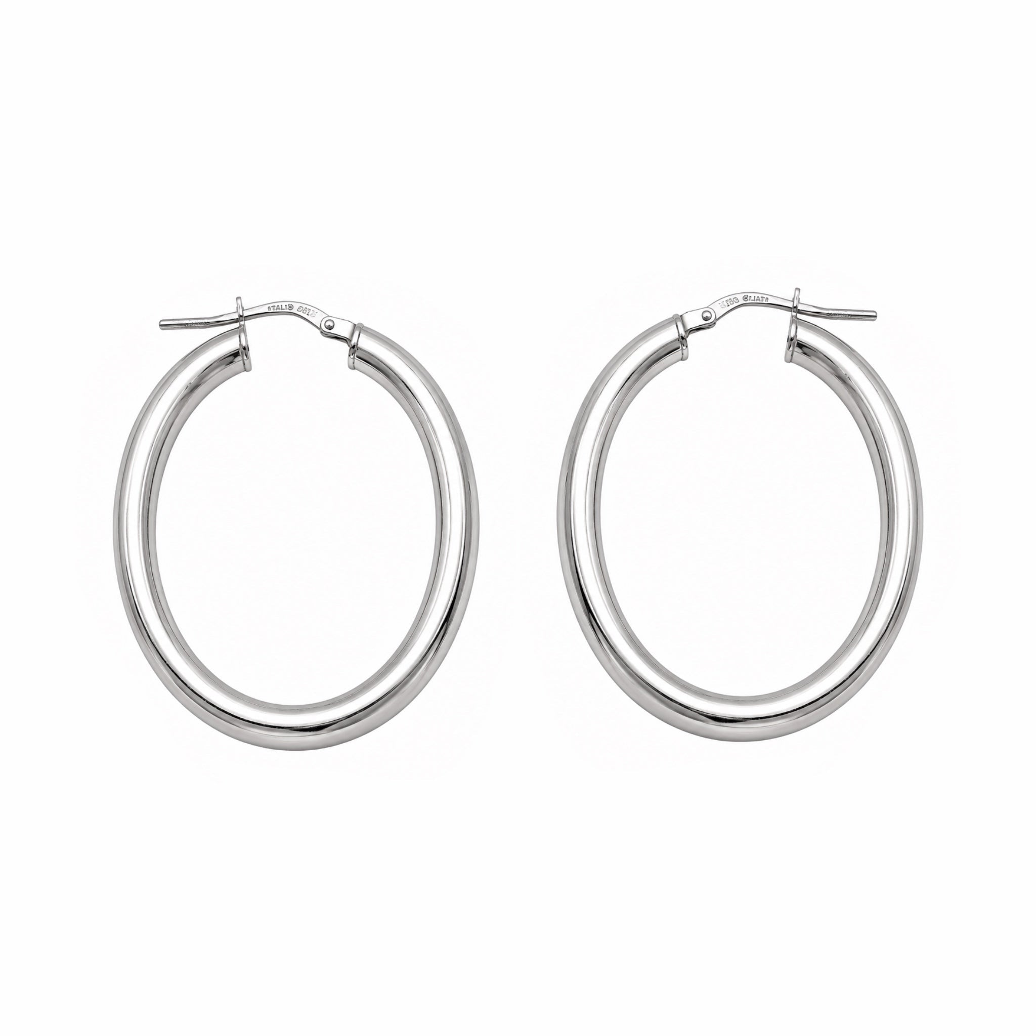 Aros Ovalados Plata - Piedra de Toque