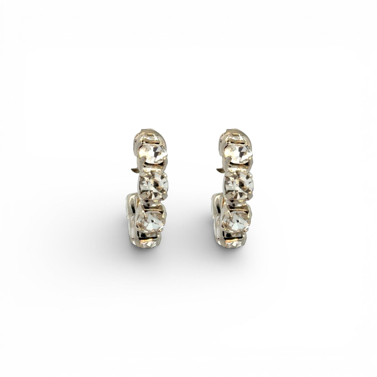 Aros Pequeños Cristal Plata - Piedra de Toque
