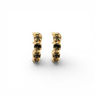Aros Pequeños Diamante Negro - Piedra de Toque