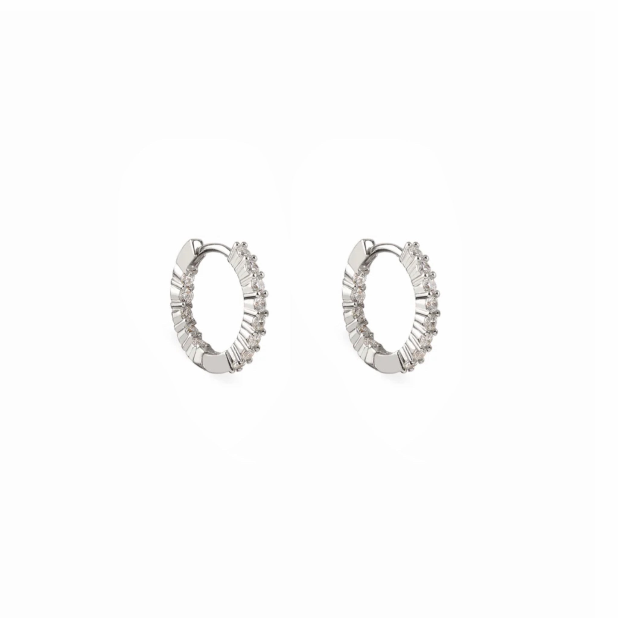 Aros Soleil Textura Plata - Piedra de Toque