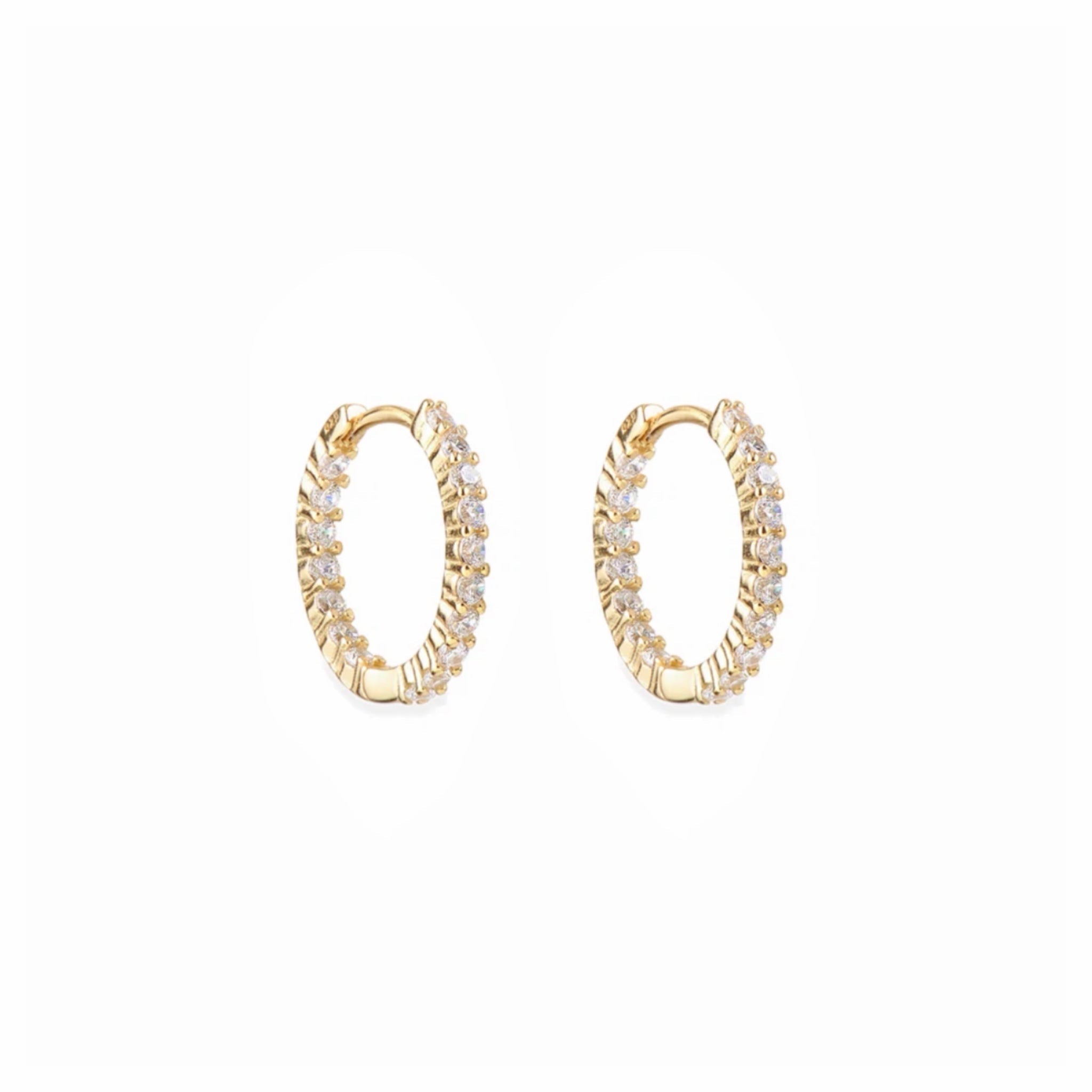 Aros Textura Medianos Oro - Piedra de Toque
