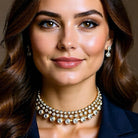 Choker Tres Hileras Dorado - Piedra de Toque