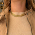 Collar Cadena Ladrillo Mediano - Piedra de Toque