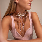 Collar Choker Cascada Imperial - Piedra de Toque