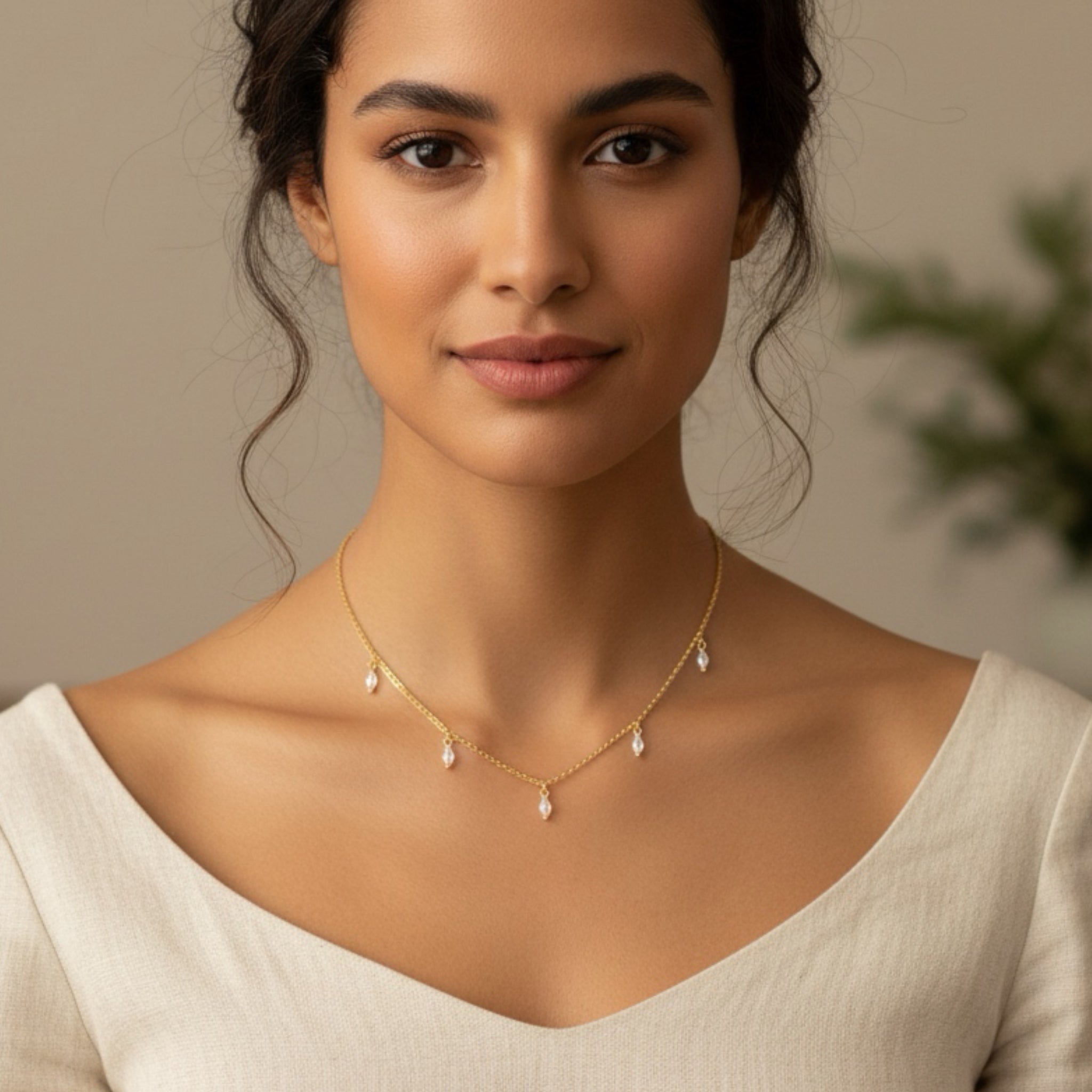 Collar Cinco Lágrimas - Piedra de Toque