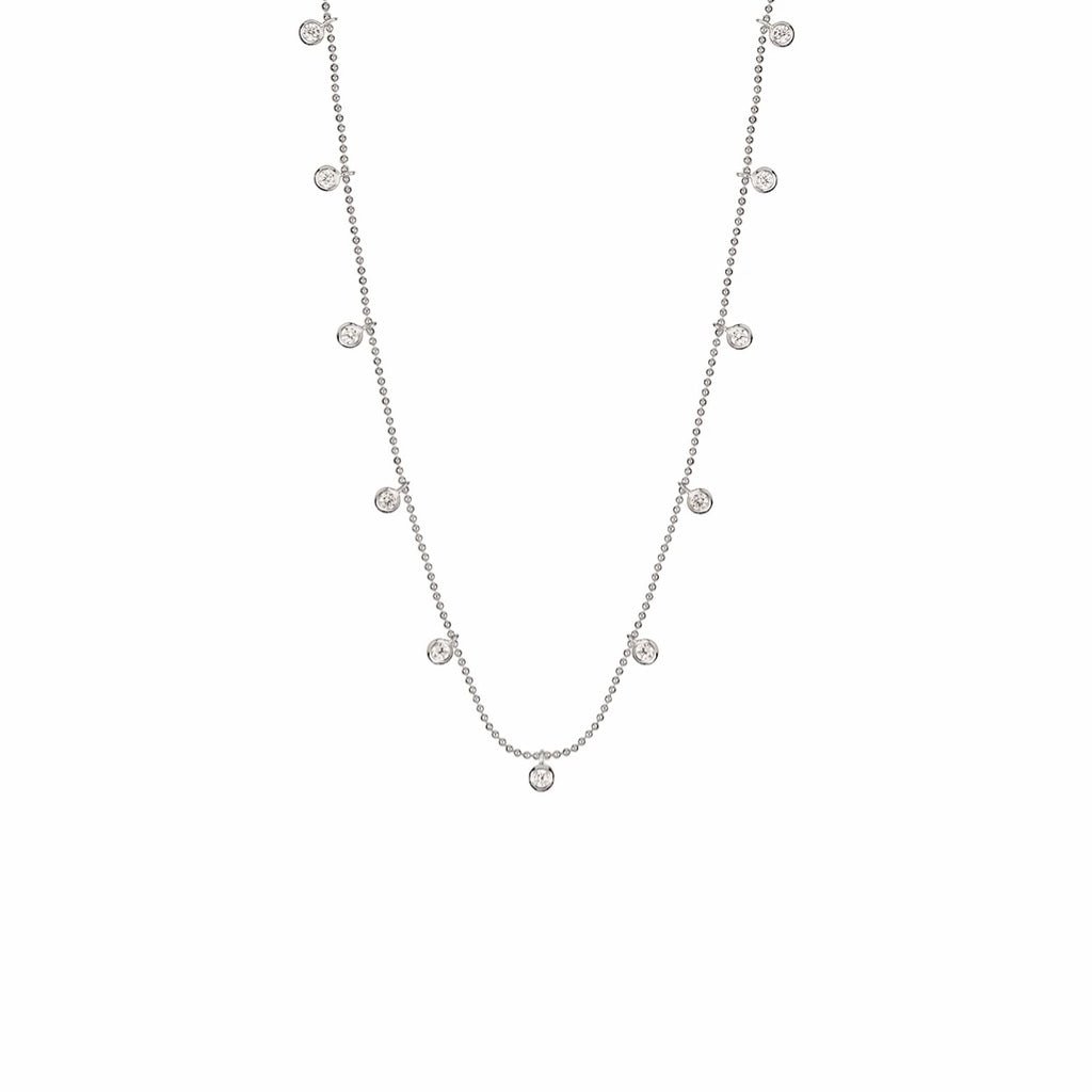 Collar Circonitas Redondas Plata - Piedra de Toque