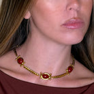 Collar Clásico Burdeos - Piedra de Toque