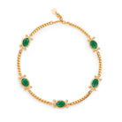 Collar Clásico Verde Malaquita - Piedra de Toque