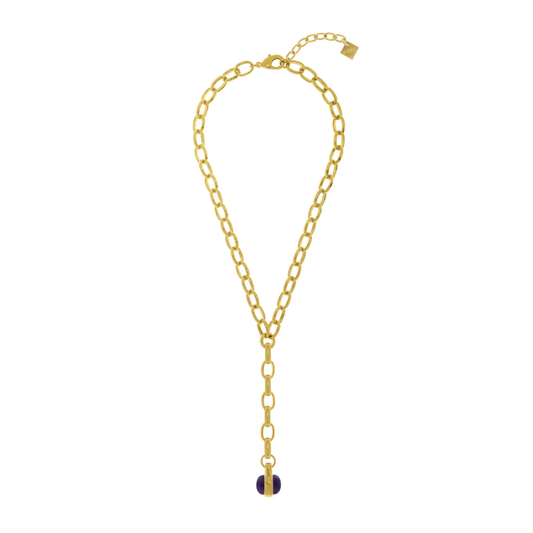 Collar Corbatín con Amatista - Piedra de Toque