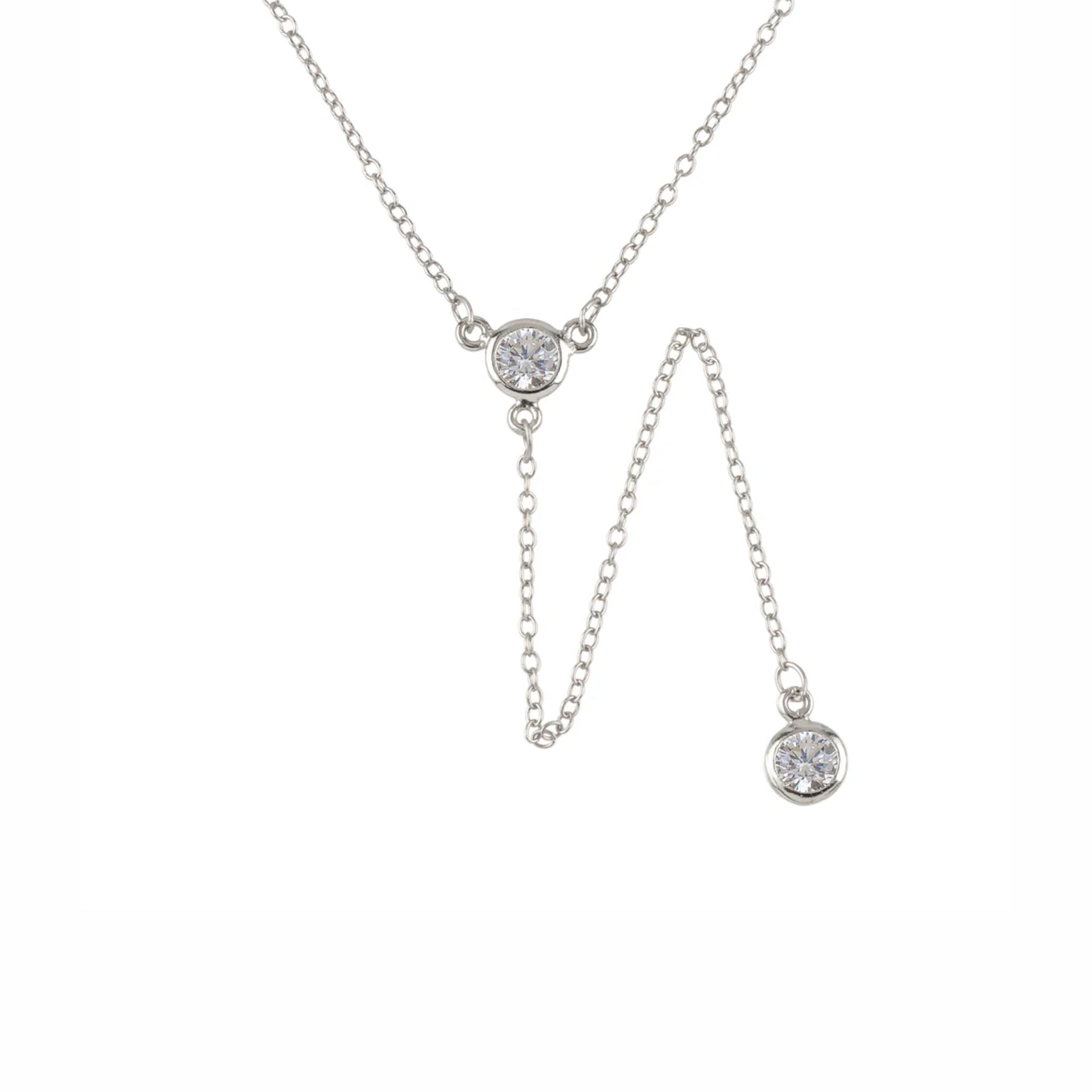 Collar Corbatín Corto Plata - Piedra de Toque