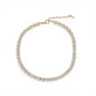 Collar Cristales Cuadriculados Oro - Piedra de Toque