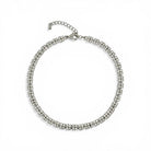 Collar Cristales Cuadriculados Plata - Piedra de Toque