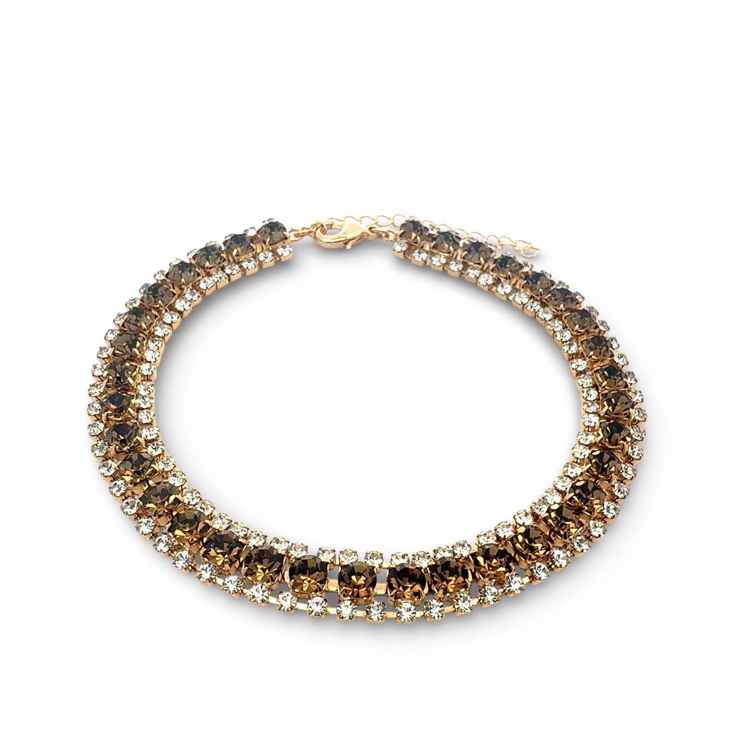 Collar Cristales Mocha Mousse - Piedra de Toque