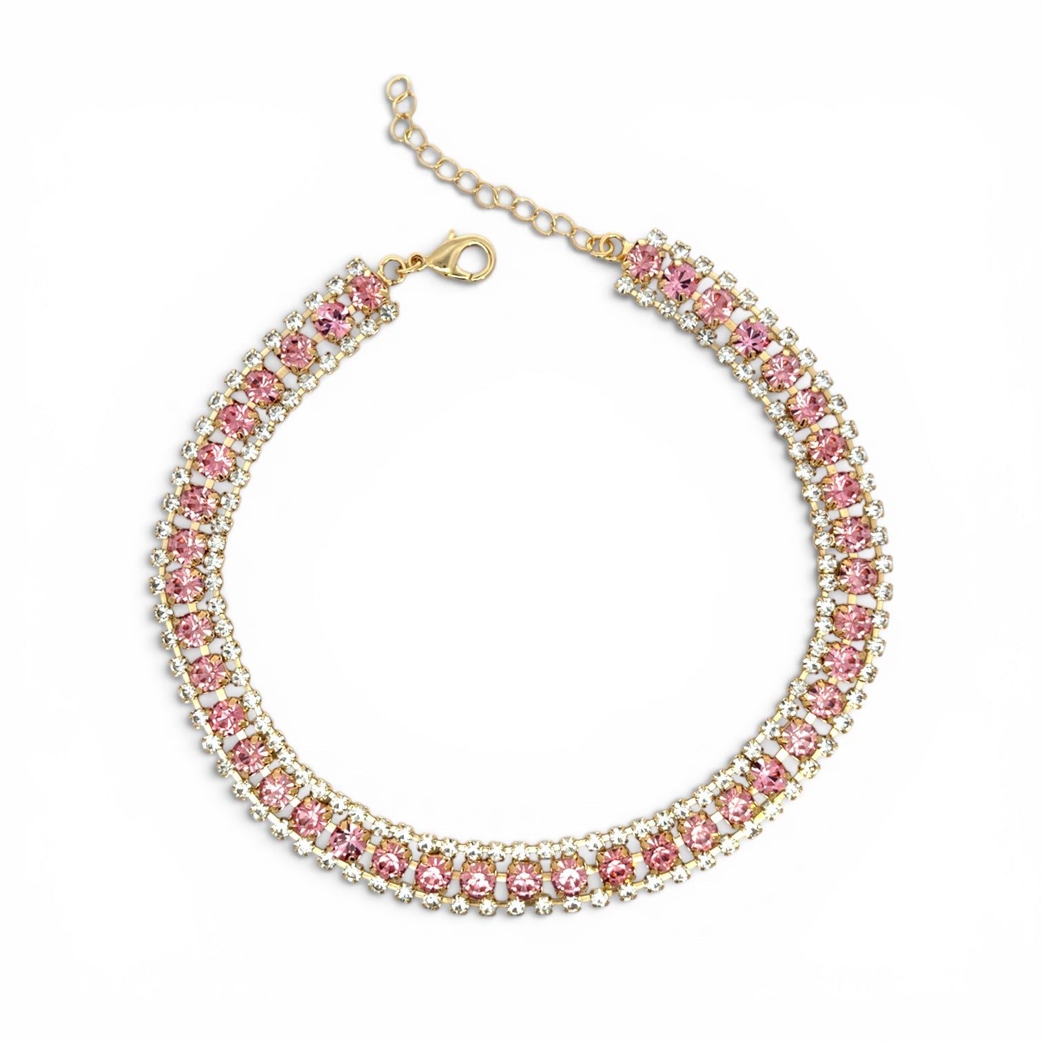 Collar Cristales Rosa - Piedra de Toque