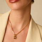 Collar Cuadrado Champagne - Piedra de Toque