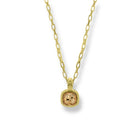 Collar Cuadrado Champagne - Piedra de Toque