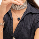 Collar Dije Azul Noctis - Piedra de Toque