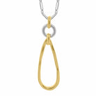 Collar Elara Plata y Oro - Piedra de Toque
