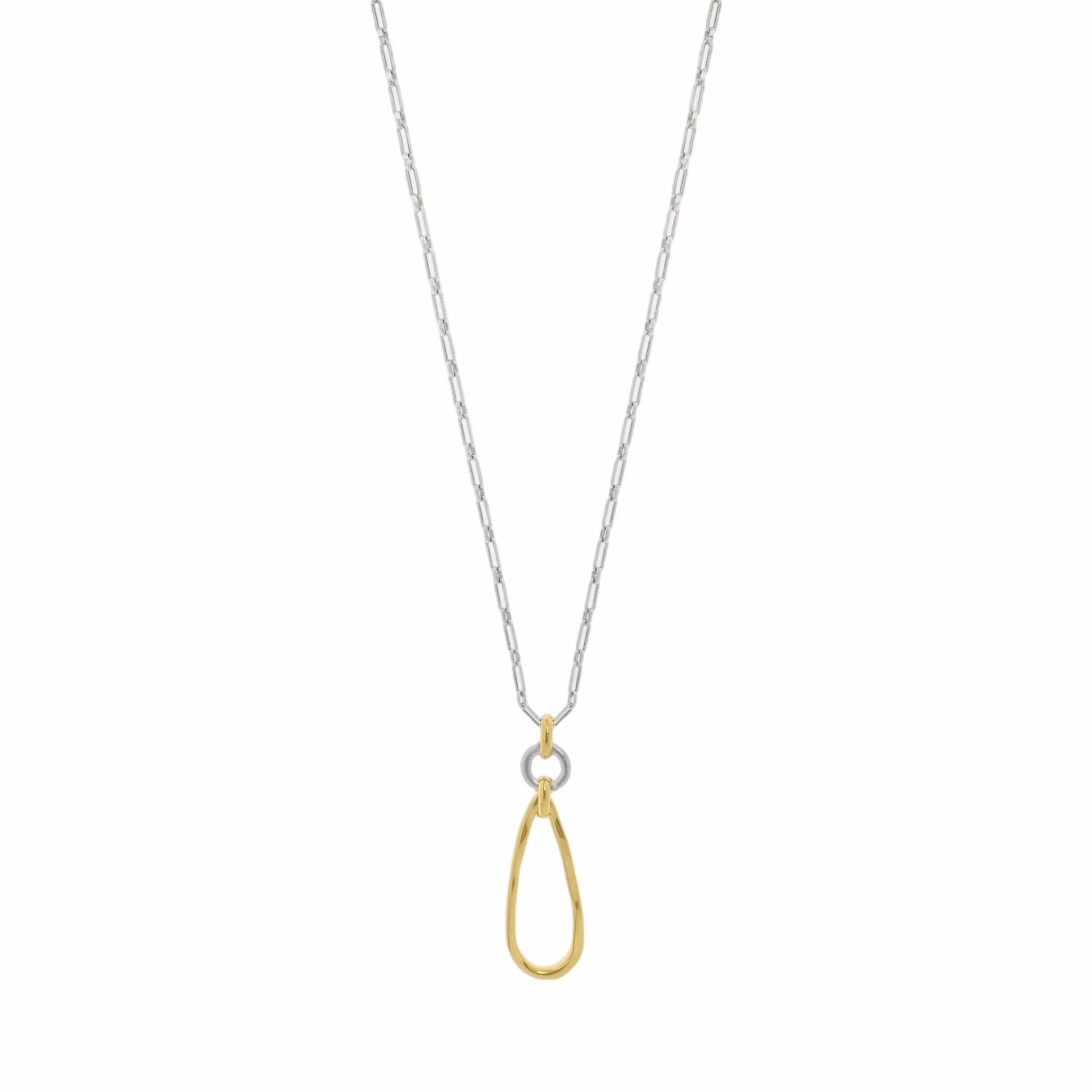 Collar Elara Plata y Oro - Piedra de Toque
