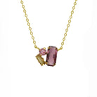 Collar Geométricos Burdeos, Rosado y Champagne - Piedra de Toque