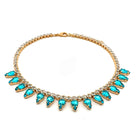 Collar Gotas Aguamarina - Piedra de Toque