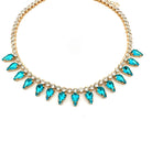 Collar Gotas Aguamarina - Piedra de Toque